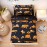 NTBED 4 Pieces Construction Toddler Bedding Set for Baby Boys, Truck Vehicles Excavator Cars Printed, Includes Comforter, Flat Sheet, Fitted Sheet and Pillowcase,Black