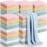 Newwiee 50 Pack Baby Burp Cloths 20\'\'x10\'\' Absorbent Burping Cloths for Girl Boy Large Baby Rags Towels for Newborn Essential(Colorful)