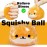 Orange Shiba Inu Squishy Toys, Animal Stress Ball for Adults (1Pack) Fidget Toy, Party Favors, Stress Relief Easter Basket Stuffers