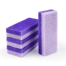 4 Pcs Foot Pumice Stone and Scrubber for Feet and Heels Callus and Dead Skins (Purple) 4 Pcs Foot Pumice Stone and Scrubber for Feet and Heels Callus and Dead Skins (Purple)