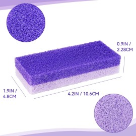 4 Pcs Foot Pumice Stone and Scrubber for Feet and Heels Callus and Dead Skins (Purple) 4 Pcs Foot Pumice Stone and Scrubber for Feet and Heels Callus and Dead Skins (Purple)