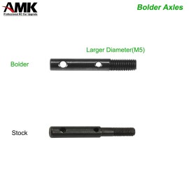 Thicker UTB10 Portal Stub Axles Harden Steel Capra Drive Shaft 1/10 Scale Accessories for RC Rock Crawler Axial Capra 1.9 SCX10 III Upgrades(2 Set(4Pcs))