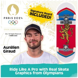 Tech Deck, Aurelien Girauds Olympic Games Paris 2024 Ramp Customizable X-Connect Park Creator Playset & Exclusive Fingerboard, Kids Toy for Ages 6+