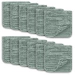Ease Cubs Muslin Burp Cloths Large 100% Cotton Hand Washcloths for Boys & Girls, Baby Essentials Extra Absorbent and Soft Burping Rags for Newborn Registry (Green, 12-Pack, 20 X10)