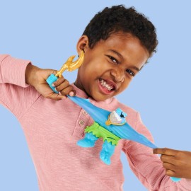 Heroes of Goo Jit Zu Cursed Goo Sea | Super Oozy, Goo Filled Toy Thrash Action Figure Hero Pack | with Color Changing Face That Reveals His Curse | Stretch Him 3 Times His Size