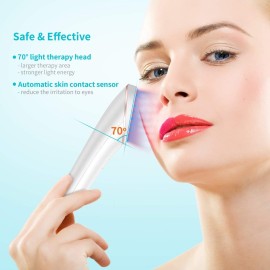 Lyte Wireless Duo LED Light Therapy Red & Blue Light Therapy Wand for Face Includes Hyaluronic Serum w/Automatic Sensor Wrinkle Reduction Facial Handheld Tool Lyte Wireless Duo LED Light Therapy Red & Blue Light Therapy Wand for Face Includes Hyaluronic Serum w/Automatic Sensor Wrinkle Reduction Facial Handheld Tool