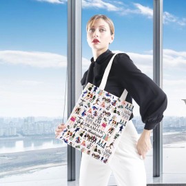 GJTIM Musical Gift Makeup Bag Theatre Bag I\'m Not Dramatic I\'m Theatrical Musical Theatre Gift Zipper Pouch (I\'m Theatrical Tote)