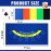 Aoriher Blackjack Game Combo Set, Include Blackjack Layout Felt,Shoe 6 Deck Automatic Card Shuffler Discard Holder Trays and 10 Cut Cards for Casino, Party Night(Blue)