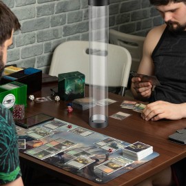 Barydat 8 Pcs Playmat Tube Round TCG Artwork Tube 16.14 Inch Playmat Case for Card Game Storage Toy Card Play Mat Clear Play Mat Tubes for TCG Gaming, Easy in and Out Design