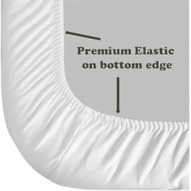 First Essentials Fitted Cotton Knit Crib Sheet Standard Size Girls (Floral, Pack of 1)