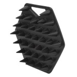 Diydeg Silicone Beard Scrubber for Men, Facial Hair Exfoliator & Brush, Deep Cleans, Unclogs Pores, Promotes & Removes Beardruff, Face Scrubber Exfoliator Face Brush (Black)