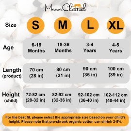 Mama Cheetah Toddler Sleep Sack with Feet 4T-5T, 0.5 TOG Organic Cotton Baby Wearable Blankets with Legs, Baby Sleeping Bag for Walkers, Early Walker X-Large