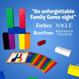 The Uzzle Stack Royale Board Game, Fast & Fun Family Board Game for Children & Adults, Color Block Puzzles Games for Ages 4+