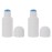 4 Pcs 50ml Empty Liquid Bottles Sponge Head Plastic Applicator Bottles Press Out Type Skin Care Bottles Deodorant Bottles Refillable Makeup Cosmetic Storage Containers