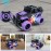 Tcvents Remote Control Car for Girls, 1:20 Scale Rc Cars Remote Control Truck Car Toy Vehicles for Kids Age 3-5, Rc Truck Racing Car with 3 Color Lights for Kids 5-7 8-12 Birthday Gift, Purple