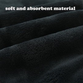 M-bestl 2 Pack Microfiber Hair Towel Wrap,Hair Drying Towel with Button,Absorbent and Anti-frizz Head Towel to Dry Curly or Straight Hair Quickly (Black) M-bestl 2 Pack Microfiber Hair Towel Wrap,Hair Drying Towel with Button,Absorbent and Anti-frizz Head Towel to Dry Curly or Straight Hair Quickly (Black)