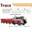 Battery Operated Train for Wooden Track, Motorized Train for Toddlers 3+ Years Old, 3Pcs Trains Toy Set Electric Trains Compatible with Thomas, Brio, Chuggington, Melissa and Doug