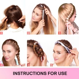 Lanzhire Heatless Small Curling Rod Headband, No Heat Thin Curling Headband for Long Hair and Short hair, Satin Material, Overnight Heatless Curls Headband, Leopard Color