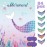 Pin The Tail on The Mermaid Party Game with 24 PCS Tails for Kids Girls Birthday 21\'\' x 28\'\' (Mermaid)