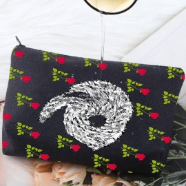 G2TUP Christine Makeup Bag Theater Fans Gift Mask Musical Makeup Bag Mask Merch (Theater P Makeup Bag)