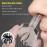 Manual Nose Hair Trimmer, 360 Degrees Rotate Stainless Steel with R Round Head Nasal Hair Trimmer Nasal Hair Cutter for Men