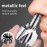 Manual Nose Hair Trimmer, 360 Degrees Rotate Stainless Steel with R Round Head Nasal Hair Trimmer Nasal Hair Cutter for Men