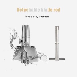 Manual Nose Hair Trimmer, 360 Degrees Rotate Stainless Steel with R Round Head Nasal Hair Trimmer Nasal Hair Cutter for Men Manual Nose Hair Trimmer, 360 Degrees Rotate Stainless Steel with R Round Head Nasal Hair Trimmer Nasal Hair Cutter for Men