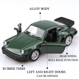TOKAXI 1/36 Scale Porsche 911 Trubo 1978 Diecast Car Models,Pull Back Vehicles Porsche 911 Toy Car,Cars Gifts for Boys Girls
