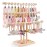 AOFLLU Baby Headband Holder - 3-Tier Wooden Headband Organizer - Hairbands holder Hair Accessories Organizer Storage - Baby Present Registry and Baby Shower List for Nursery Decor