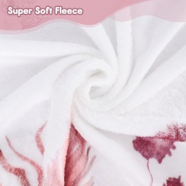 Gicoherero Floral Boho Baby Monthly Milestone Blanket Little Girl Bohemian Photo Prop Blanket Personalized Bliss Baby Present Pampas Grass Ideas for Newborn Princess Pinkk Nursery Dcor 40 X 50