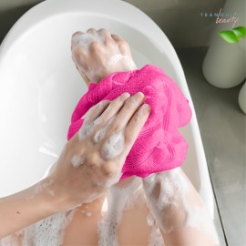 TranquilBeauty Exfoliating Towel Set of 3 - Soft, Quick-Dry Scrub Towels for Body (Not for Face) | Deep Cleanse | Machine Washable | Korean Exfoliating Cloth | 36x12 Inches - Green, Blue, Pink TranquilBeauty Exfoliating Towel Set of 3 - Soft, Quick-Dry Scrub Towels for Body (Not for Face) | Deep Cleanse | Machine Washable | Korean Exfoliating Cloth | 36x12 Inches - Green, Blue, Pink