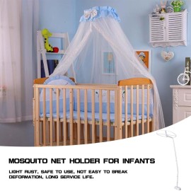 1 Set Mosquito Net Stand Baby Bed Mosquito Net Mounting Support Rack Mosquito Net Holder Clip- On Crib Mosquito Net Frame for Baby Crib Accessories