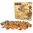 Minizfigs Halloween Spooky Pumpkin Set - 70 Piece Bulk Orange Jack-O-Lantern Pumpkins, Bats, Spiders Classic Building Toy Accessories for Lego Minifigures | Compatible with Most Major Brands