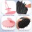 ManmiHealth Large Hair Scalp Scrubber, One-piece Silicone Scalp Massager for Wet Dry, Long Bristles Shampoo Brush for Dandruff Removal and Hair Growth with Free Strap&Hook.(Pink+Black)