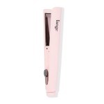 L\'ANGE HAIR Le Titane Titanium Curling Flat Iron for All Hair Types | Dual Voltage for Travel | Hair Straightener and Curler 2 in 1 (Blush 1)