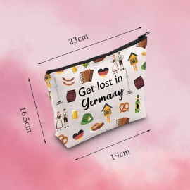 Germany Travel Gift Germany Makeup Zipper Pouch for Germany Traveler Gift Welcome to Germany Gift (Germany bag) Germany Travel Gift Germany Makeup Zipper Pouch for Germany Traveler Gift Welcome to Germany Gift (Germany bag)