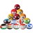 HOMKT Countryballs Plush Keychain, 15Pcs Country Ball Anime Plushies, Cute Keychain for Kids Gift, 4in, New Mix Color