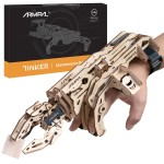 COWVTUJ ARMPAL Mechanical Claw Model Kit 3D Wooden ClawBot Puzzle for Adults and Teens Self-Assembly Robot Arm Building Kits to Build Laser-Cut Wooden Puzzle Mechanical Toy Realistic Robot Toy Gifts