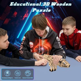 COWVTUJ ARMPAL Mechanical Claw Model Kit 3D Wooden ClawBot Puzzle for Adults and Teens Self-Assembly Robot Arm Building Kits to Build Laser-Cut Wooden Puzzle Mechanical Toy Realistic Robot Toy Gifts