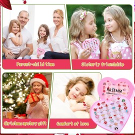 PASEMM 36pcs Little Girl Jewel Rings, Adjustable, No Duplication Kids Play Rings in Box,Pretend and Dress Up Rings for 4-12 Year Old Girls Birthday Gifts Holiday Gifts, 4 5 6 7 8 9 10 11 12 Year Old G