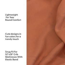 The Peanutshell 4-Pack Fitted Crib Sheet Set - Super Soft & Breathable Baby Girl or Boy Crib Sheets, Nursery Decor, Fit for Standard Mattress Cover- Boho