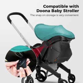 Storage Bag Compatible with Doona Car Seat Stroller, Stroller Accessories, Large Capacity, Diaper Bag Accessories, Wearable/Handle Backpack, Stroller Organizer Bag Carry-All Parent Organizer (Black)