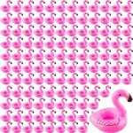 200 Pack Inflatable Flamingo Drink Holder Pink Flamingo Drink Floats Flamingo Floating Drink Holder Cup Coasters for Hot Tub Summer Beach Swim Pool Party