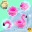 200 Pack Inflatable Flamingo Drink Holder Pink Flamingo Drink Floats Flamingo Floating Drink Holder Cup Coasters for Hot Tub Summer Beach Swim Pool Party
