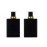 YORROR 2 Pack 100ml Glass Perfume Atomizer, Black Empty Spray Bottle for Men and Women, Portable Fragrance Fine Mist Spray Bottle for Travel