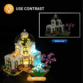 Vaodest LED Light for Lego 41757 Friends Botanical Garden Set,Design and Configuration Compatible with Model 41757(LED Light Only, Not Building Block Kit)