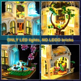 Vaodest LED Light for Lego 41757 Friends Botanical Garden Set,Design and Configuration Compatible with Model 41757(LED Light Only, Not Building Block Kit)