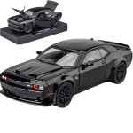 ERBADIHAGO Toy Car Model 1/32 Challenger Hellcat Alloy Model Car with Light and Sound Collectible Model Cars Pull Back Toy Vehicles for Boys Children Age 3 + Year Old