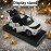 ERBADIHAGO Model Car 1/32 RAV4 Toy Car Alloy Diecast Collectible Model with Light and Sound Toy Vehicle for Boys Kids Toddler Gift White Car