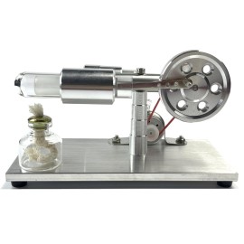 Xnrmevkh Stirling Motor Steam Engine Power Physics Experiment Hot Air Educational Experiment Kit Generator Colorful LED FN18